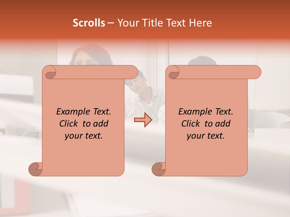 Working Reading Stockphotograph PowerPoint Template