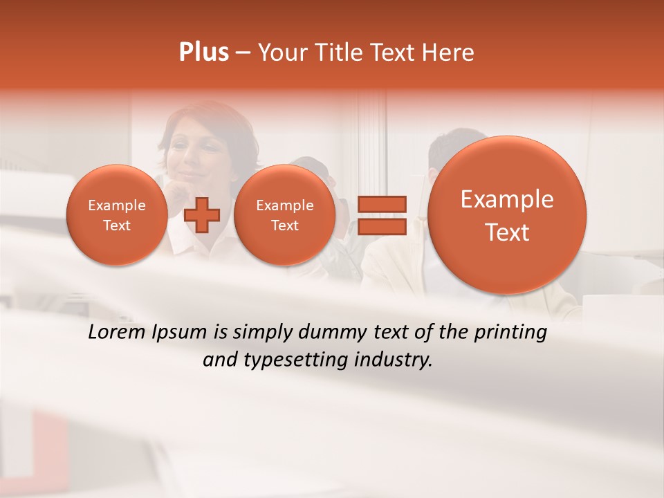 Working Reading Stockphotograph PowerPoint Template