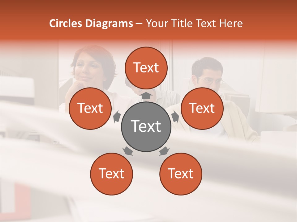 Working Reading Stockphotograph PowerPoint Template