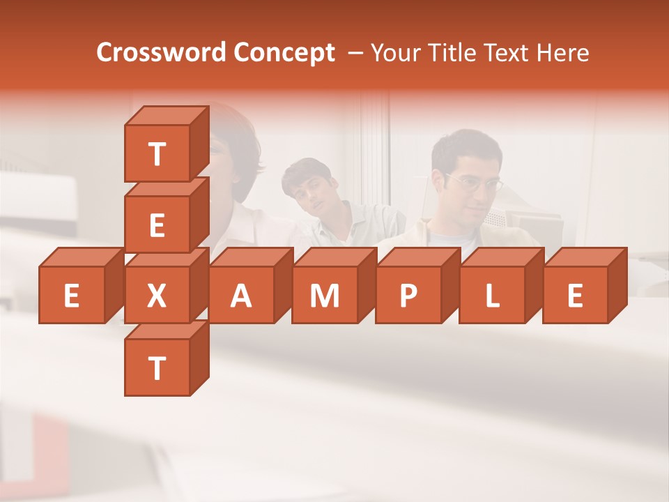 Working Reading Stockphotograph PowerPoint Template