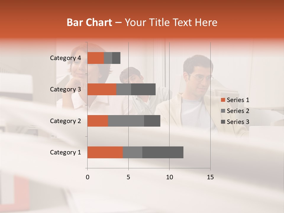 Working Reading Stockphotograph PowerPoint Template