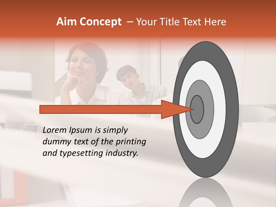 Working Reading Stockphotograph PowerPoint Template