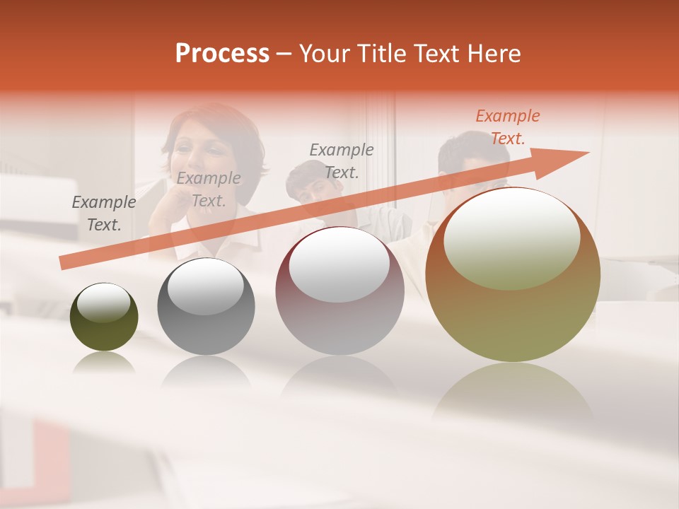 Working Reading Stockphotograph PowerPoint Template