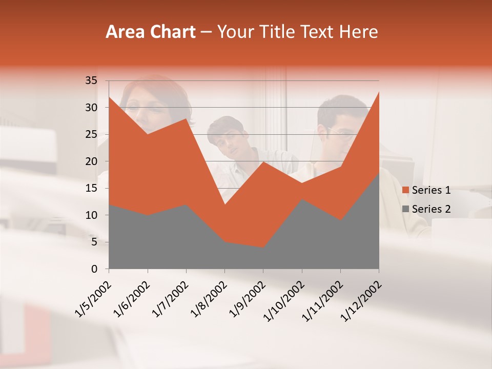 Working Reading Stockphotograph PowerPoint Template