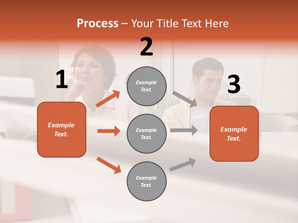 Working Reading Stockphotograph PowerPoint Template
