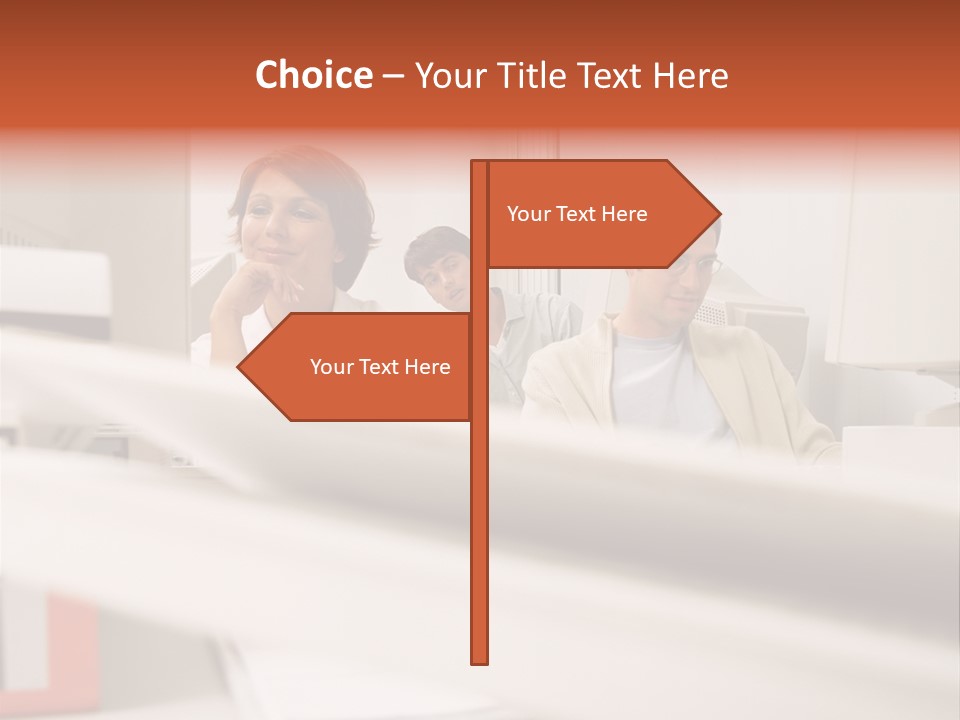 Working Reading Stockphotograph PowerPoint Template