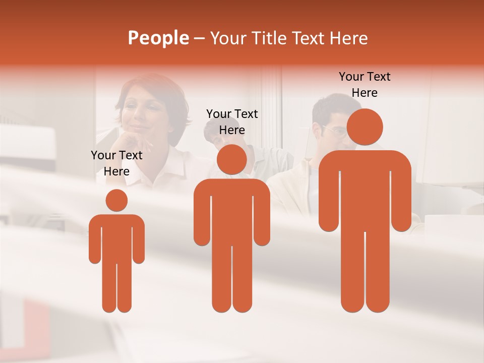 Working Reading Stockphotograph PowerPoint Template