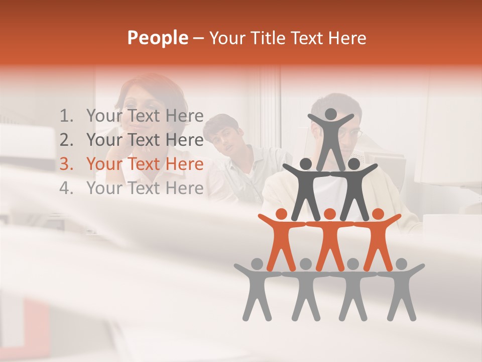 Working Reading Stockphotograph PowerPoint Template