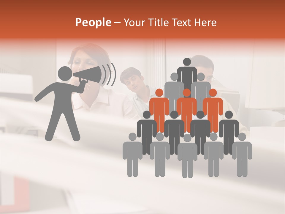 Working Reading Stockphotograph PowerPoint Template