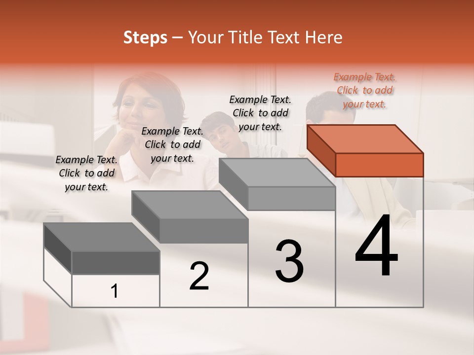 Working Reading Stockphotograph PowerPoint Template