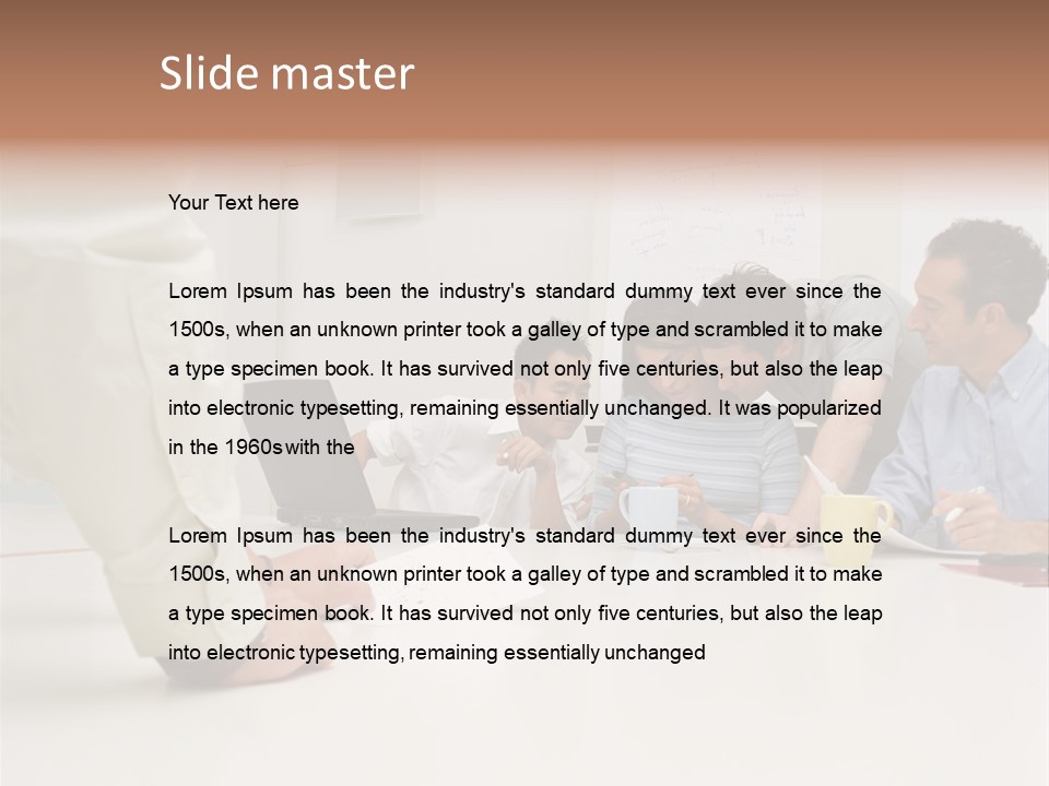 Computer Ages Print PowerPoint Template