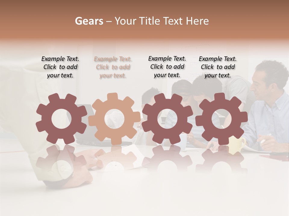 Computer Ages Print PowerPoint Template