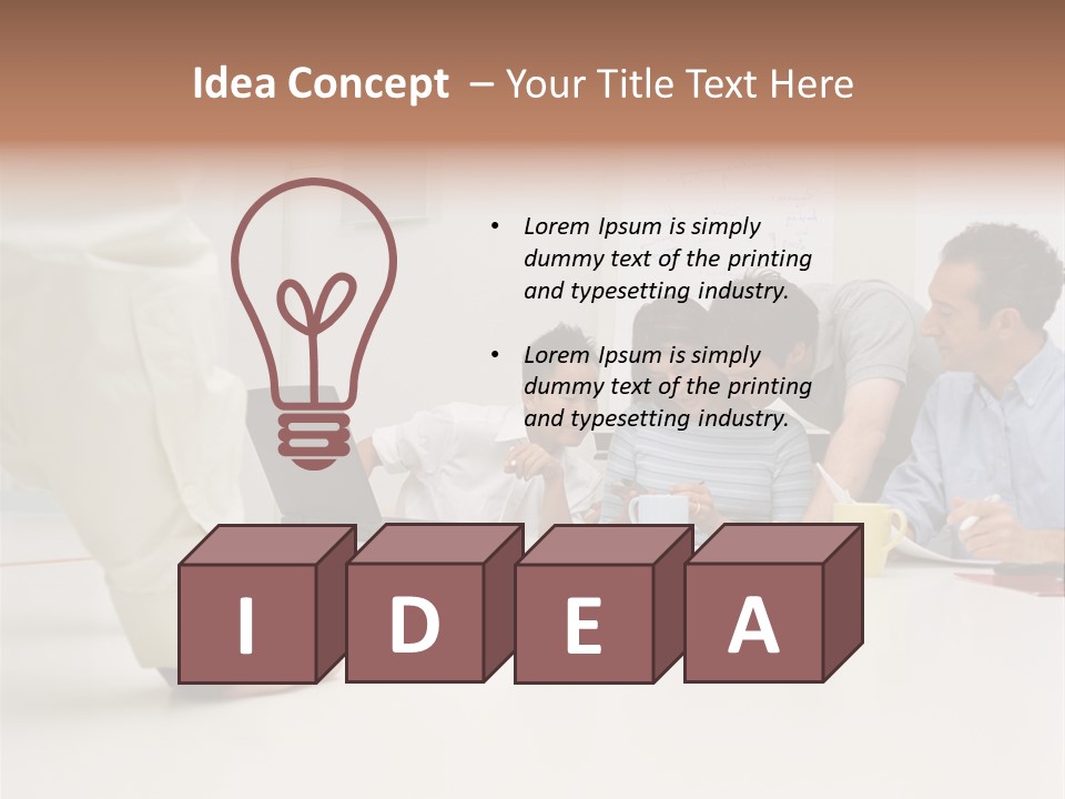 Computer Ages Print PowerPoint Template