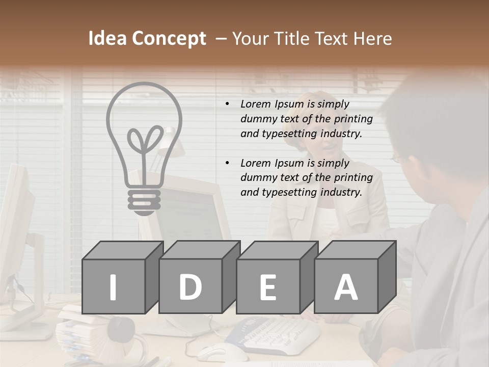 Mid Eyeglasses Fineartprints PowerPoint Template