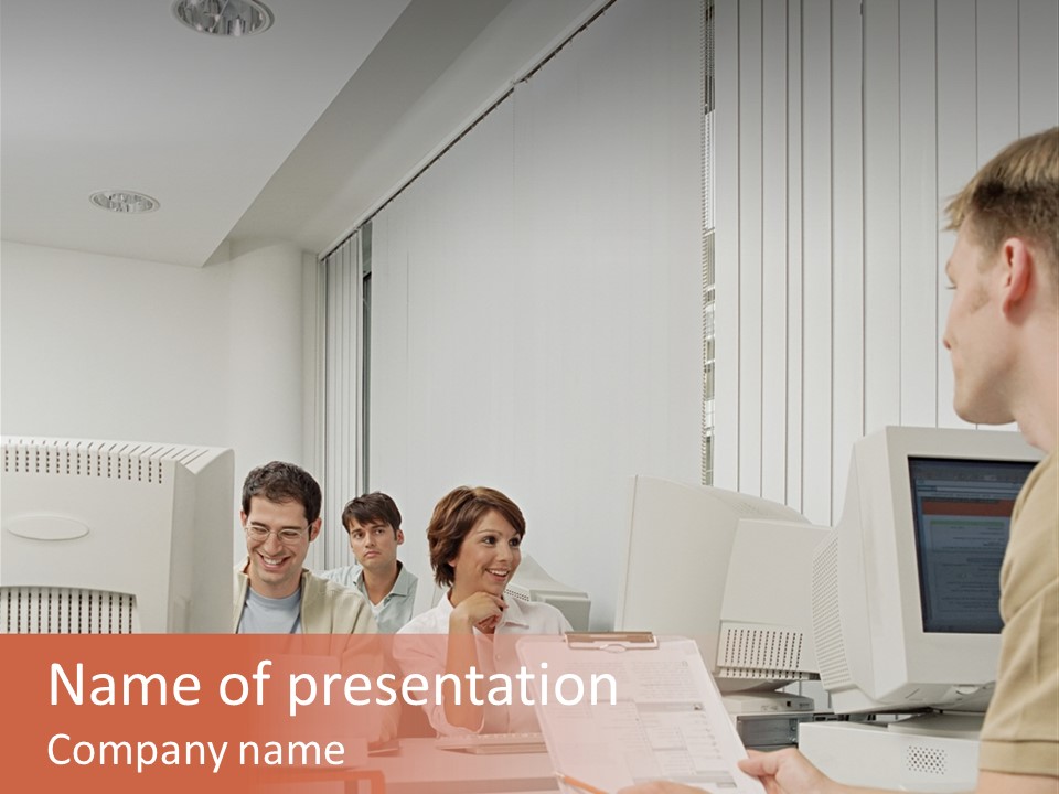 Sitting Occupation Document PowerPoint Template