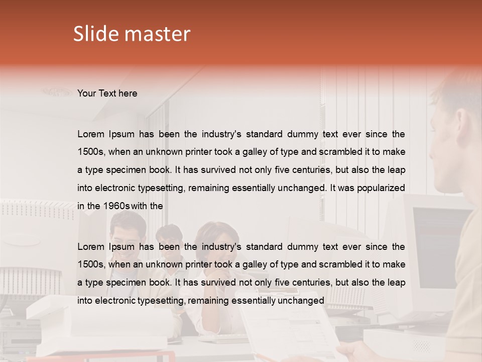 Sitting Occupation Document PowerPoint Template