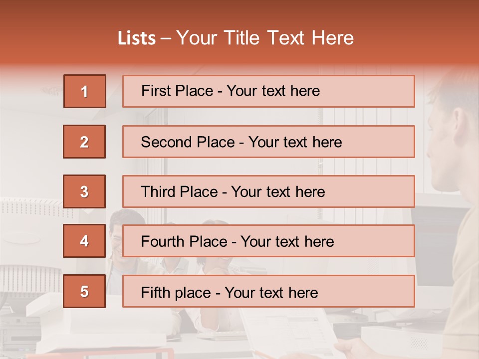Sitting Occupation Document PowerPoint Template