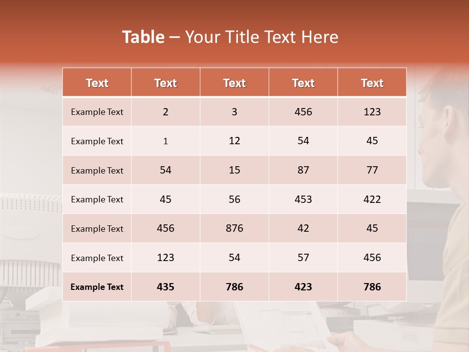 Sitting Occupation Document PowerPoint Template
