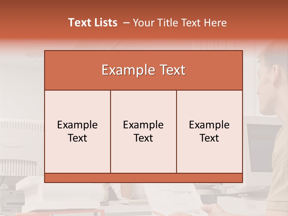Sitting Occupation Document PowerPoint Template