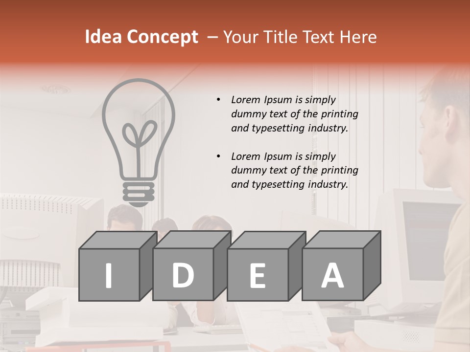 Sitting Occupation Document PowerPoint Template