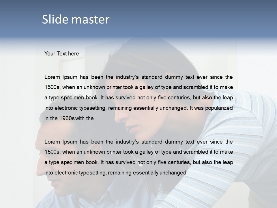 Occupation Stockphotograph Mid PowerPoint Template