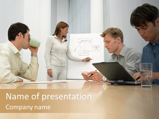 Desk Pictures Looking PowerPoint Template