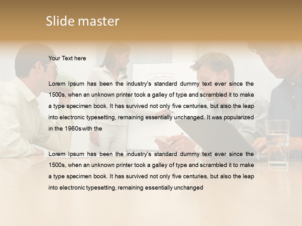 Desk Pictures Looking PowerPoint Template