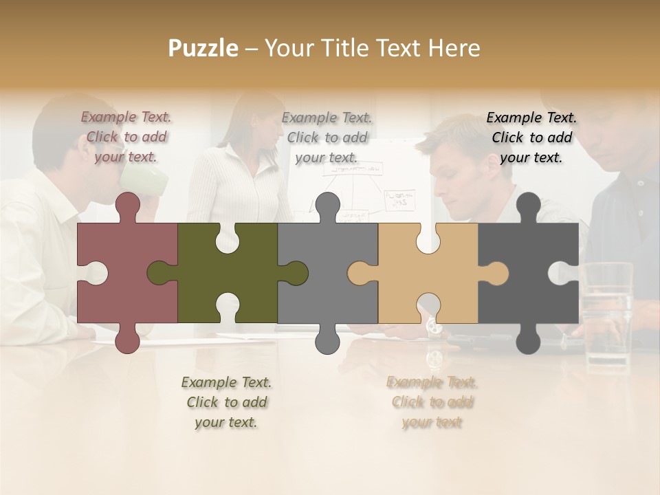 Desk Pictures Looking PowerPoint Template