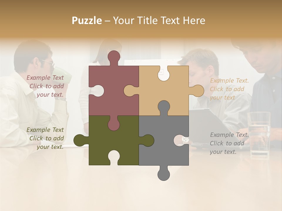 Desk Pictures Looking PowerPoint Template