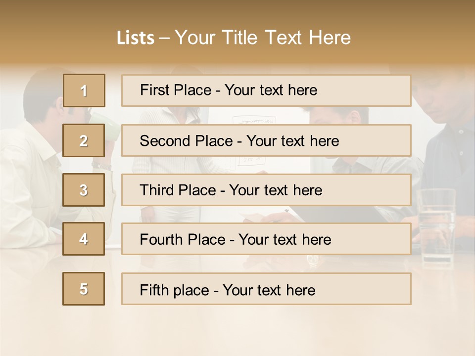 Desk Pictures Looking PowerPoint Template
