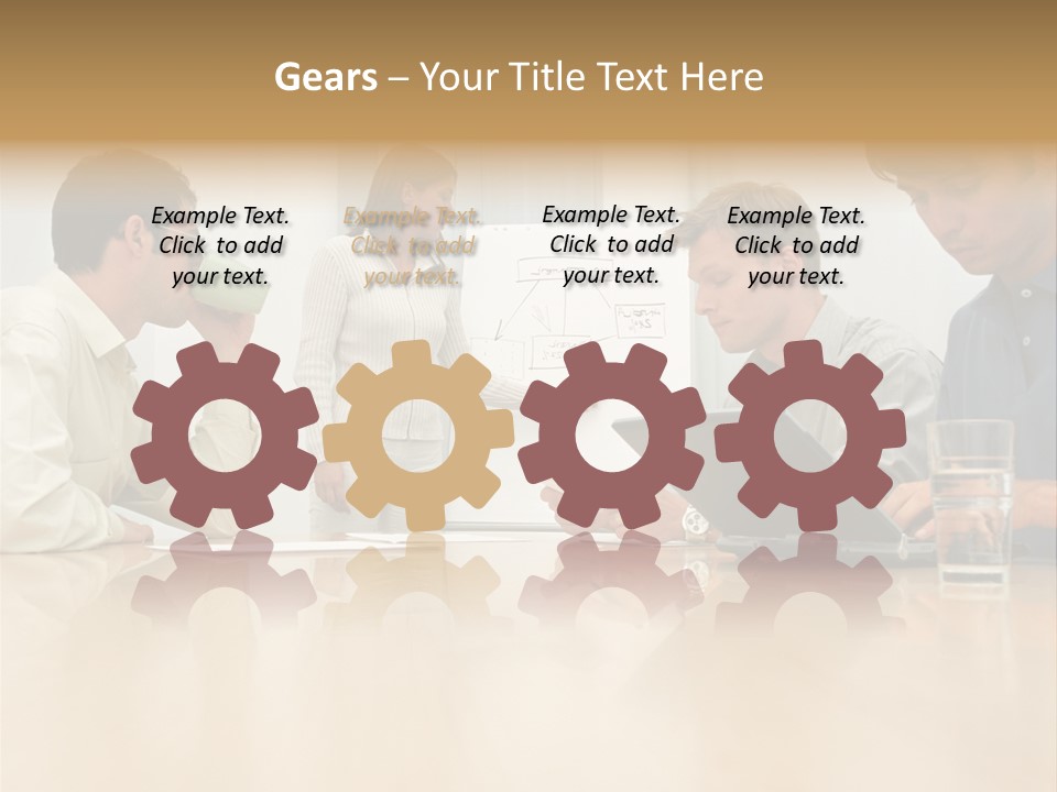 Desk Pictures Looking PowerPoint Template