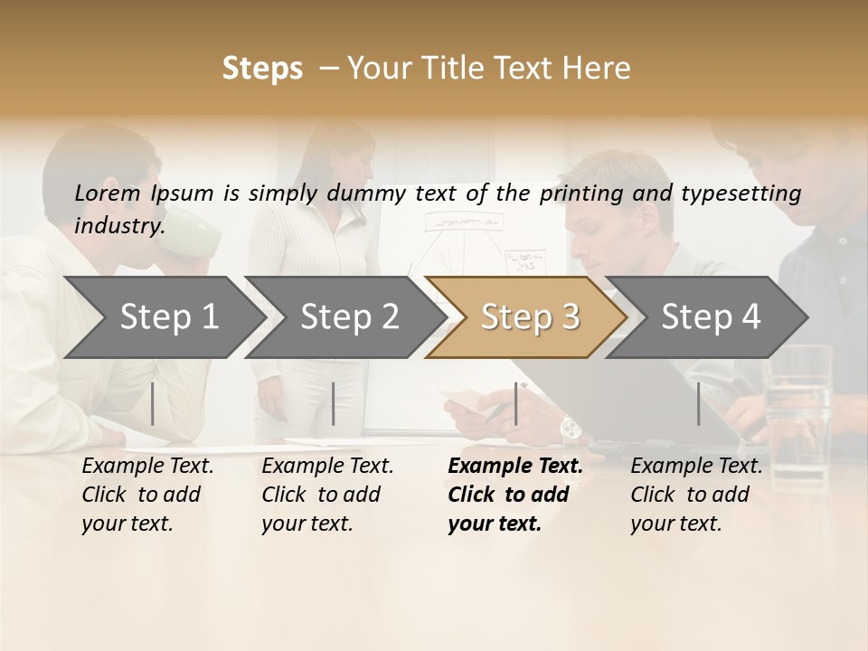 Desk Pictures Looking PowerPoint Template