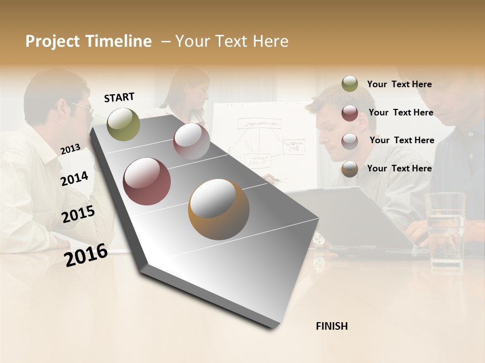 Desk Pictures Looking PowerPoint Template