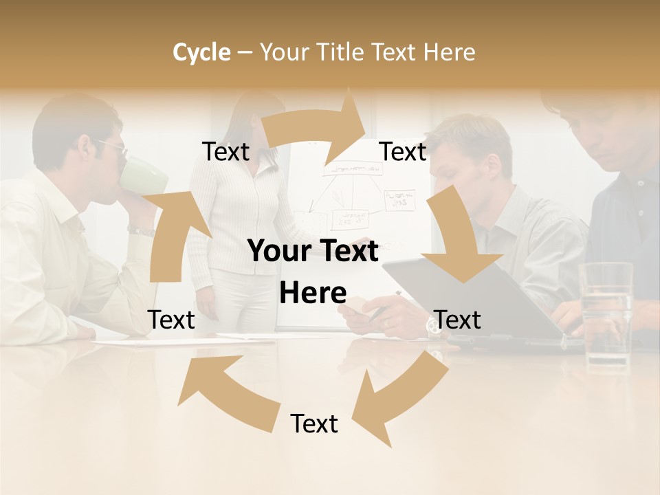 Desk Pictures Looking PowerPoint Template