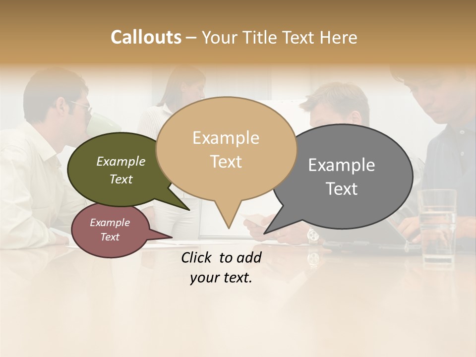 Desk Pictures Looking PowerPoint Template