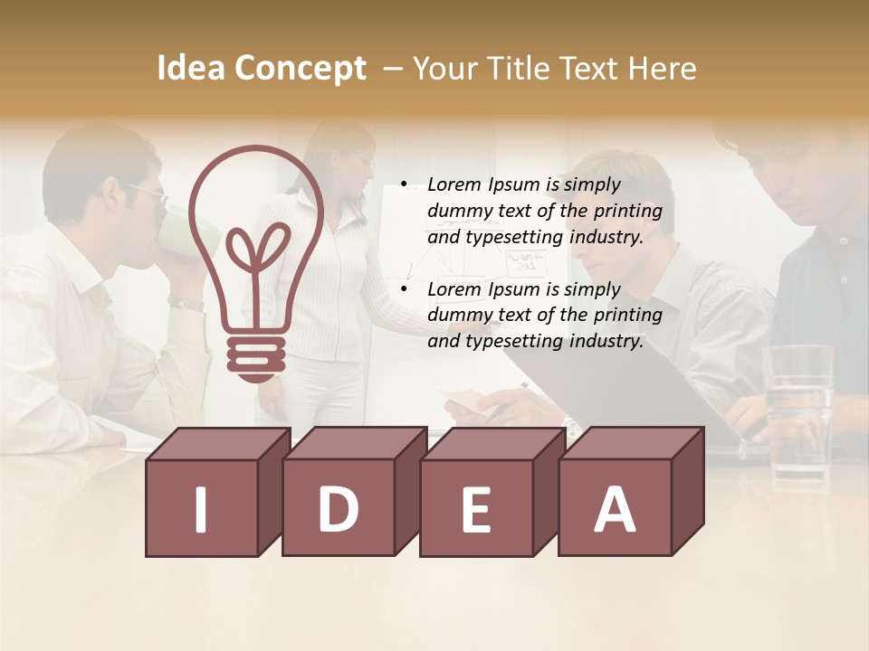 Desk Pictures Looking PowerPoint Template