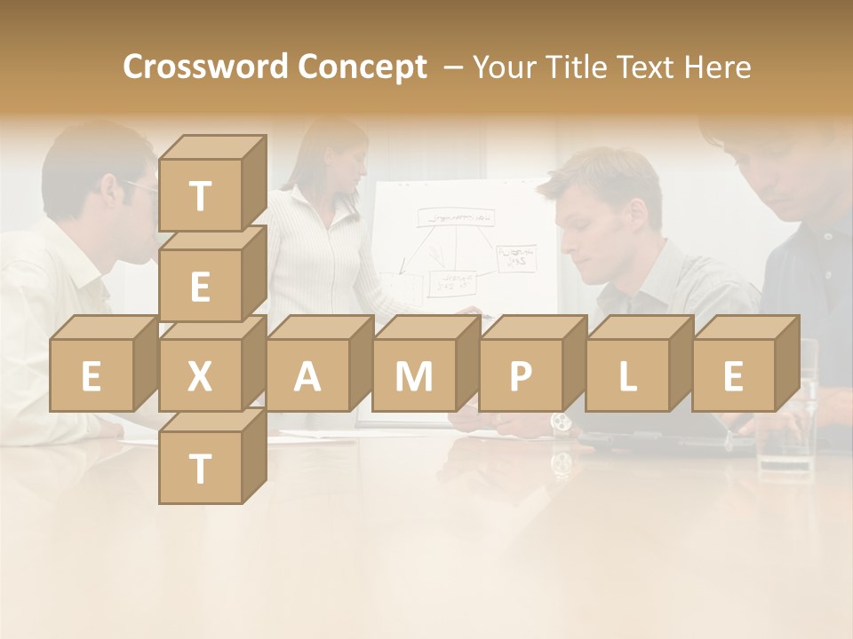 Desk Pictures Looking PowerPoint Template