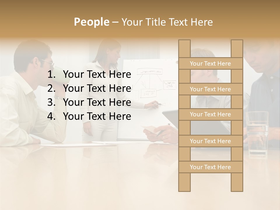 Desk Pictures Looking PowerPoint Template