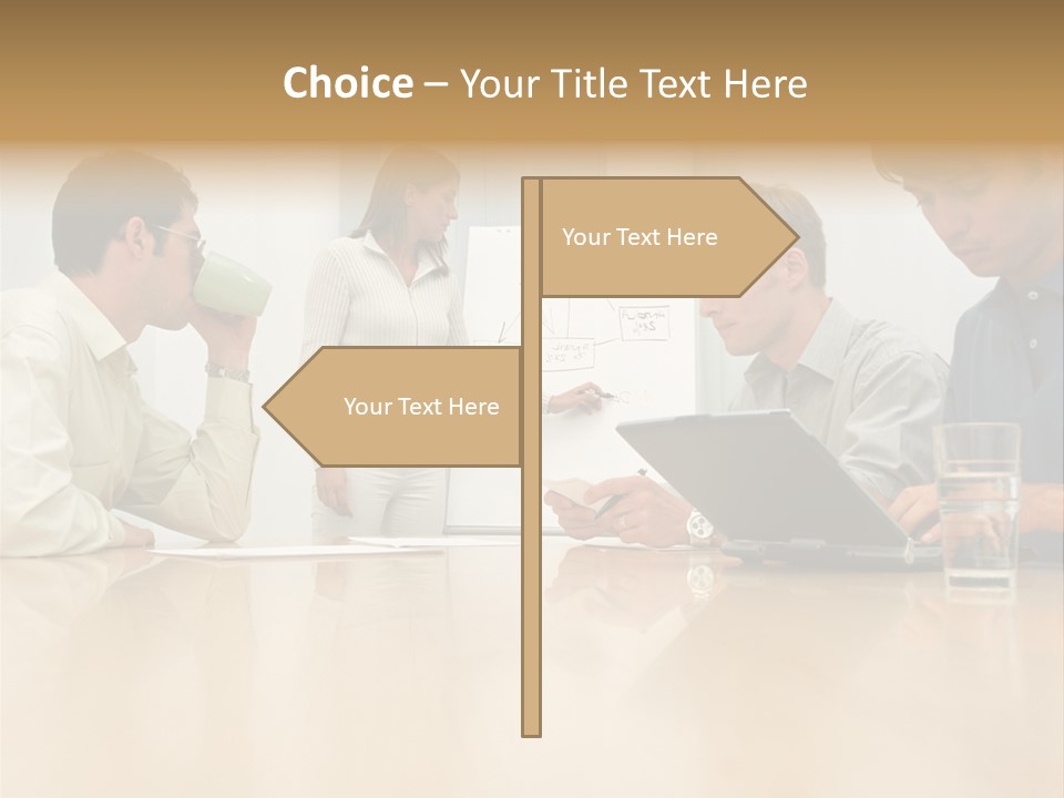 Desk Pictures Looking PowerPoint Template