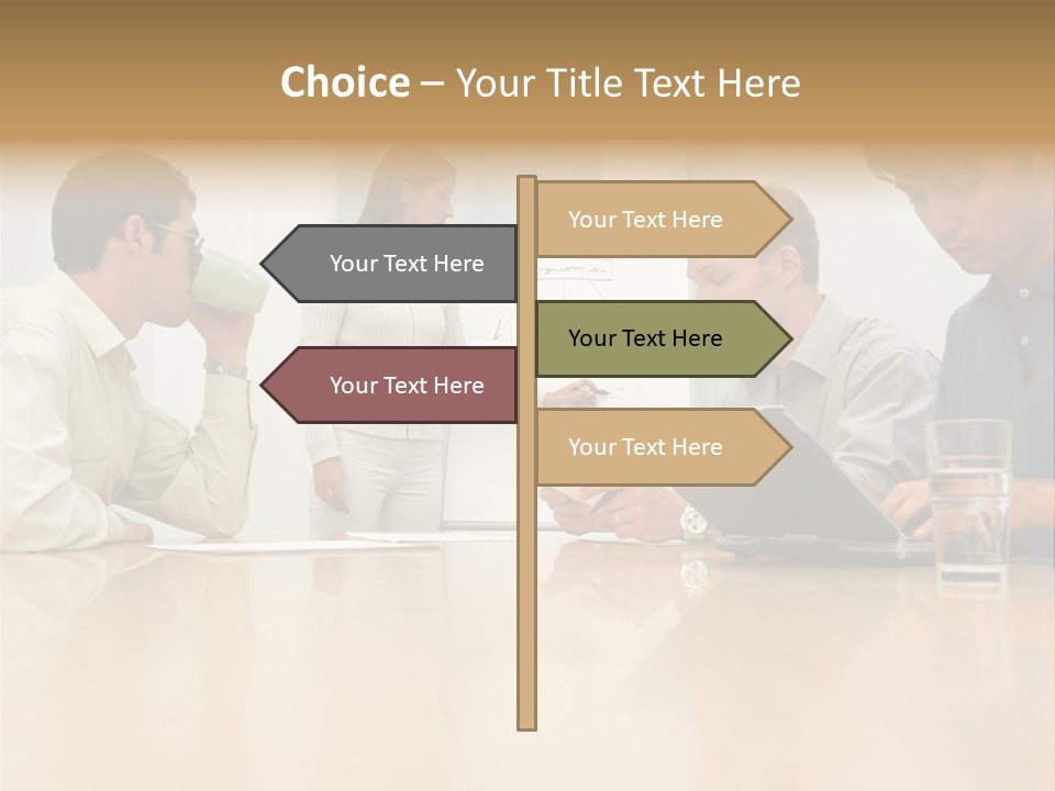 Desk Pictures Looking PowerPoint Template