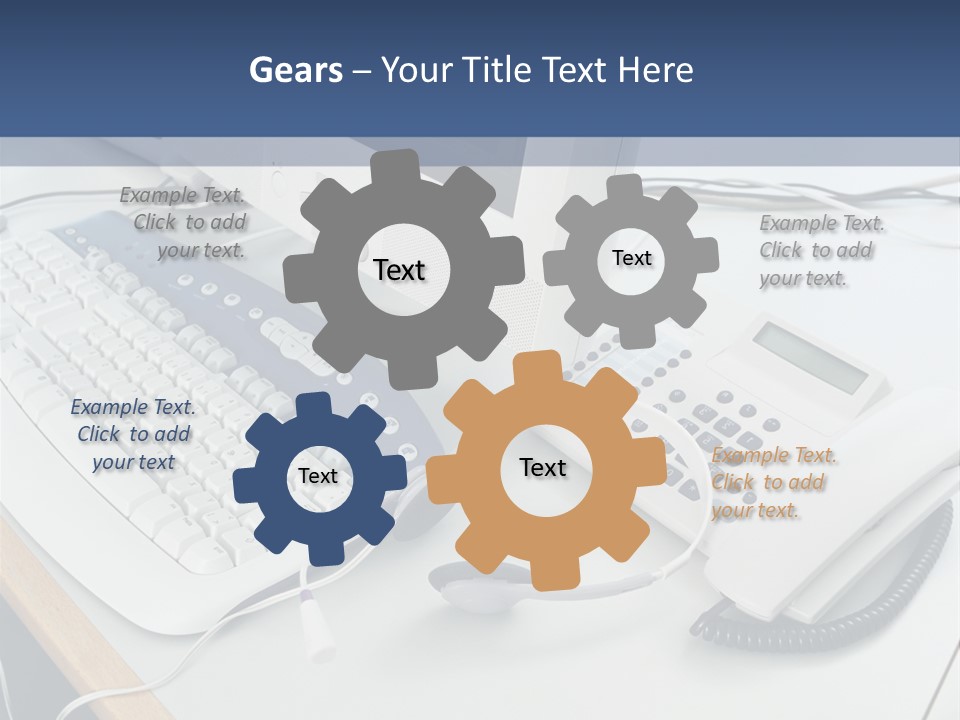 Stockphotograph Telephoneheadset Poster PowerPoint Template