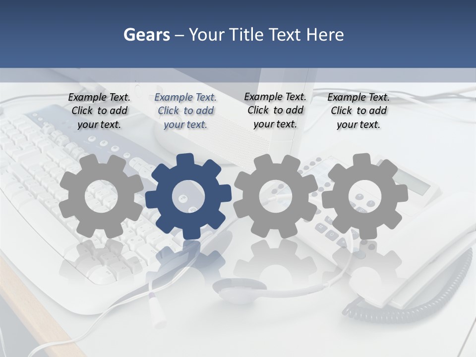 Stockphotograph Telephoneheadset Poster PowerPoint Template