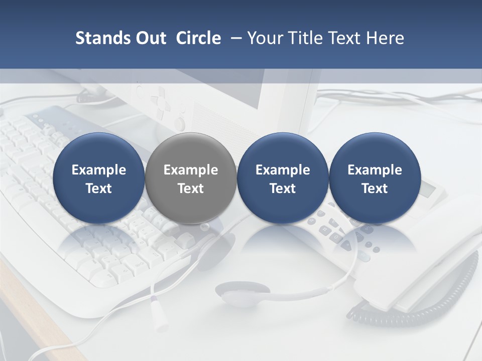 Stockphotograph Telephoneheadset Poster PowerPoint Template