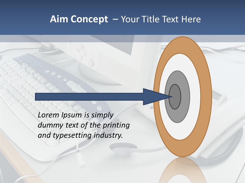 Stockphotograph Telephoneheadset Poster PowerPoint Template