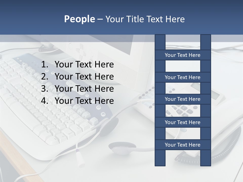 Stockphotograph Telephoneheadset Poster PowerPoint Template