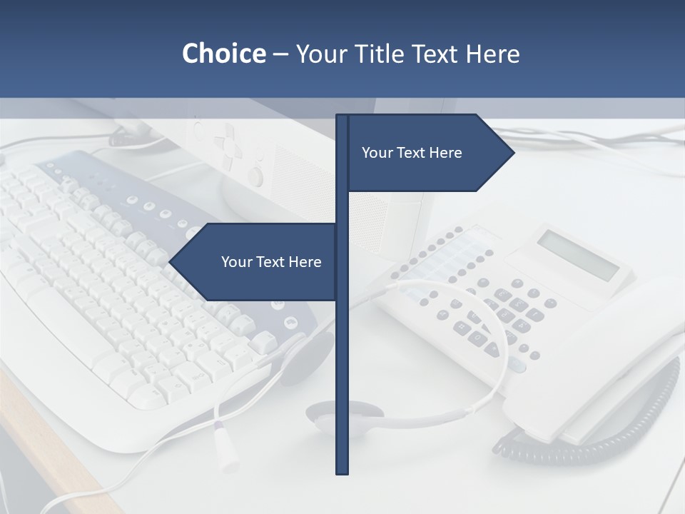 Stockphotograph Telephoneheadset Poster PowerPoint Template