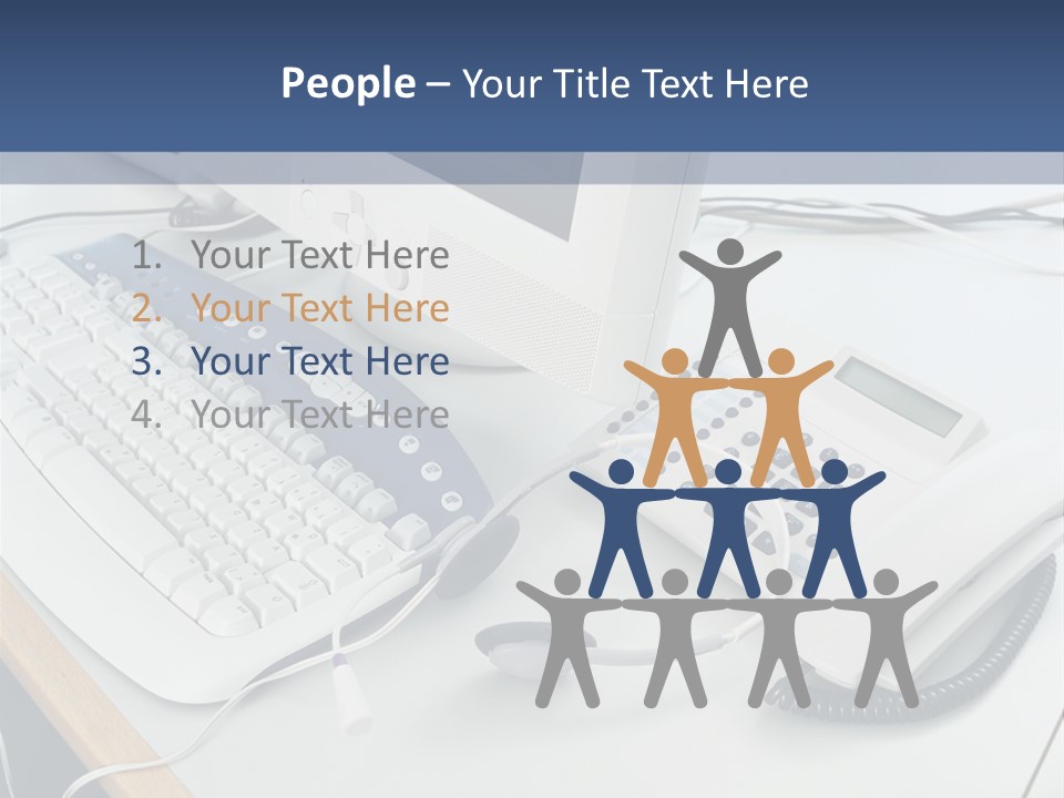 Stockphotograph Telephoneheadset Poster PowerPoint Template