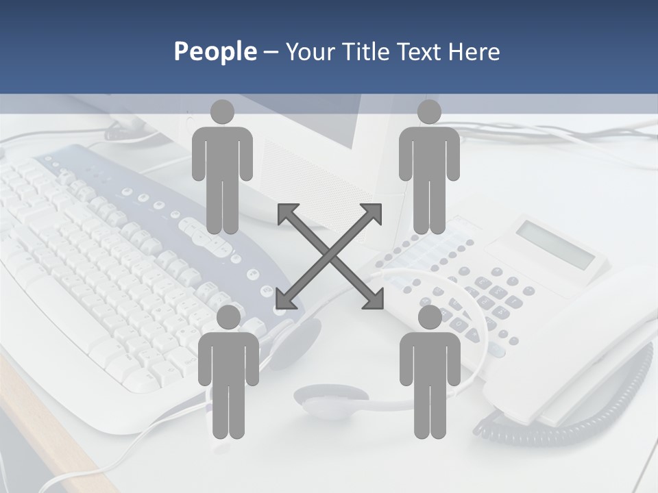 Stockphotograph Telephoneheadset Poster PowerPoint Template