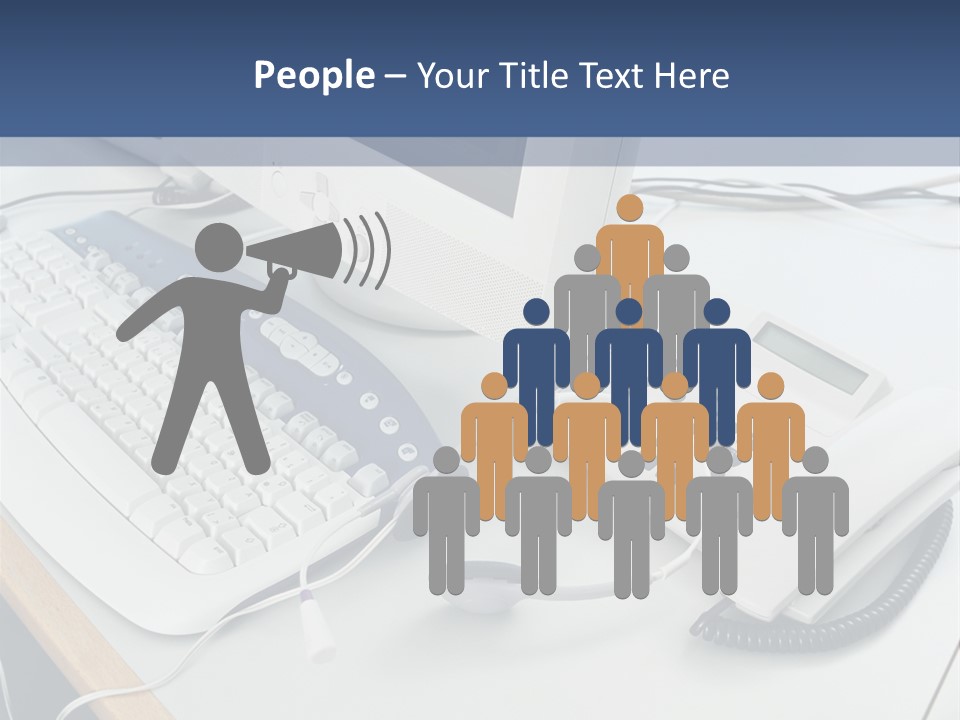 Stockphotograph Telephoneheadset Poster PowerPoint Template