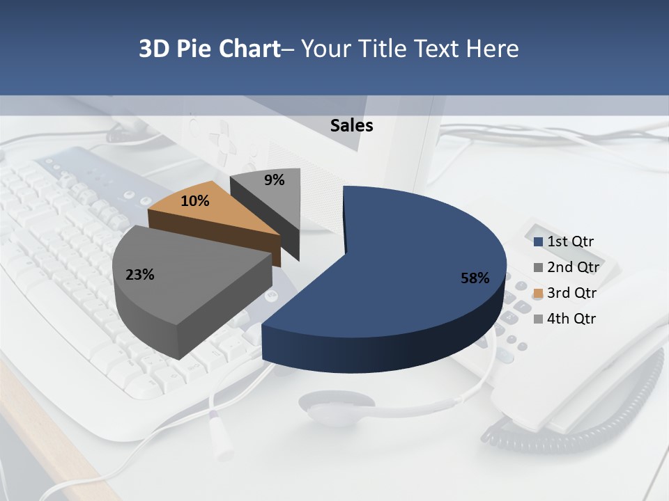 Stockphotograph Telephoneheadset Poster PowerPoint Template